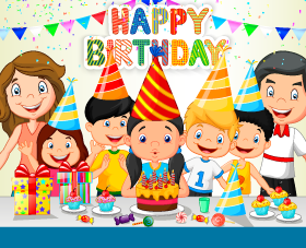En la imagen se celebra el cumpleaños de una niña que está soplando para apagar las velitas del pastel, sus papás y sus amigos están alrededor de ella, todos en un ambiente festivo.